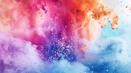 Vibrant abstract background with dynamic blend of ink colors, ideal for creative designs and artistic concepts. Fluid art texture for wallpapers, banners, and modern decor.