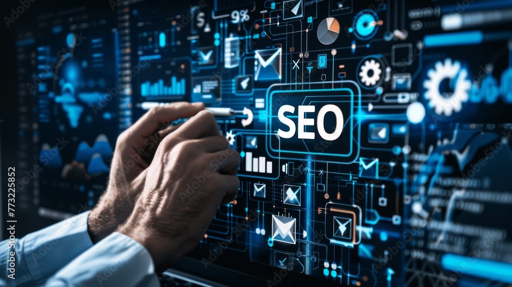 Poster a concept in search engine optimization, ranking, and business technology...