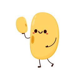 Soybean vector. Soybean character design.