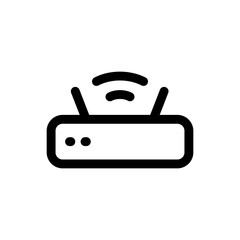 Simple Wifi Router line icon	