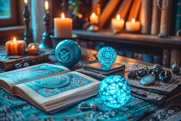 A fantasy realm where heart health mobile applications are ancient runes that provide guidance and wisdom