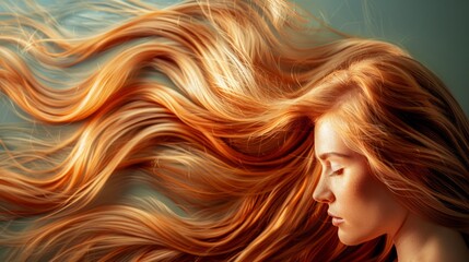 Vibrant strands of hair illustrating the power of regeneration, a beacon of hope for beauty enhancement