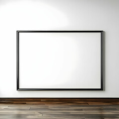 Obraz premium 벽에 전시된 대형 액자