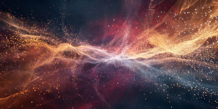 In the celestial symphony of the cosmos interstellar clo on transparent background, Explosion of neutron star 3d visualization art work awesome abstract background.

