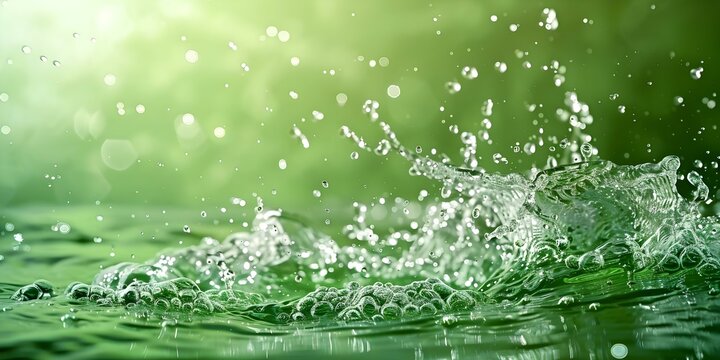 Green hydrogen production using renewable electricity and water as an ecofriendly energy source. Concept Green Hydrogen, Renewable Energy, Sustainable Production, Ecofriendly Technology