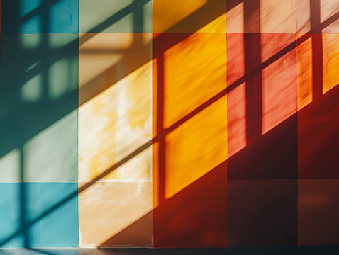 Renovating apartment for relocation, paint swatches on wall, morning light, closeup, decision making