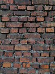 Background pale color brick wall 