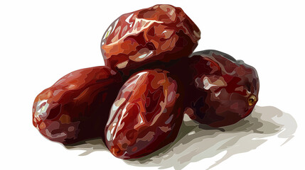 dates isolated on white background