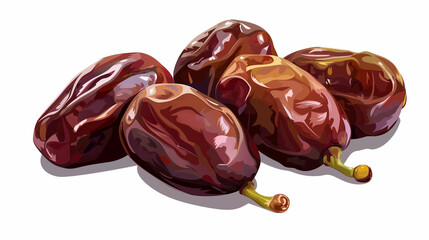 dates isolated on white background