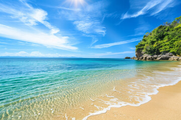 Obraz premium Tropical Paradise, Serene Beach Escape
