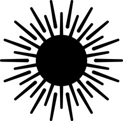 Sun icon vector