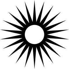 Sun icon vector
