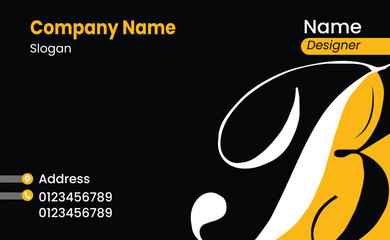 Letter Style Elegant corporate Visiting card