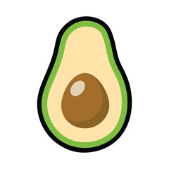 Avocado Drawing Vector illustration Graphics 