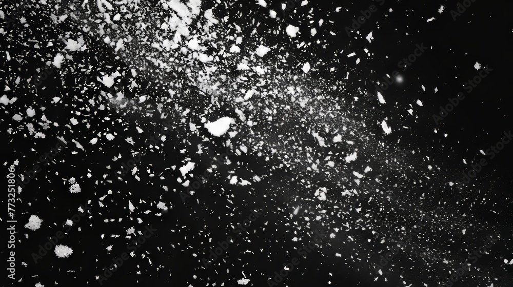 Poster snow effects pack. rusted black background. grain noise particles. rusted white grainy texture. mode