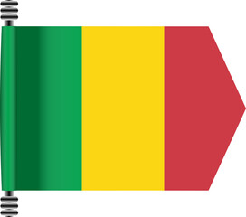MALI FLAG ROLLED EFFECT