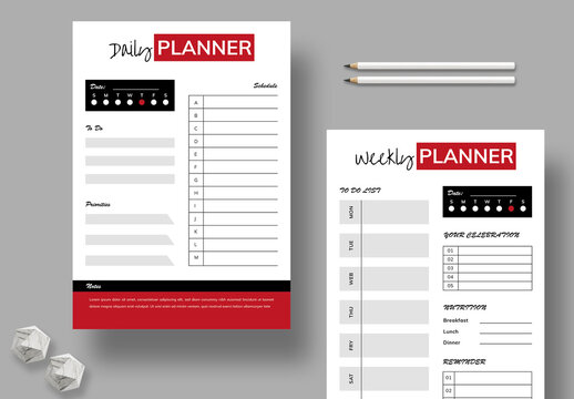 Daily and Weekly Planner Template