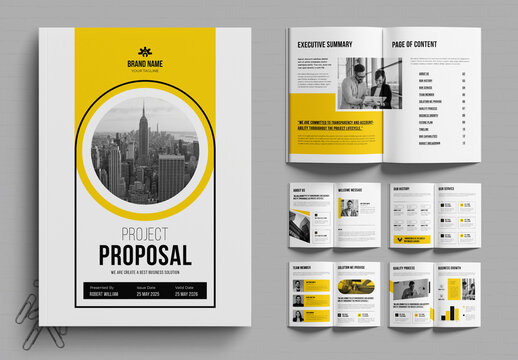 Creative Project Proposal Design Layout