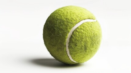 An isolated tennis ball with no shadow - photography