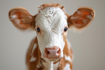 Portrait of a cow looking at the camera