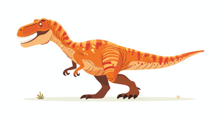 Fun Trex flat vector isolated on white background a