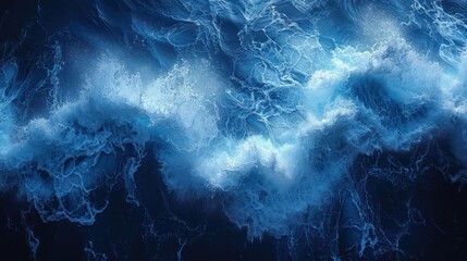 Abstract motion watercolor paint background dark blue color grunge texture for background