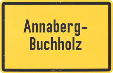 Ortsschild Annaberg-Buchholz
