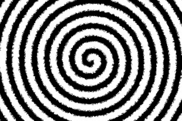 Obraz premium Spirala biało - czarna, wir o chropowatej teksturze, abstrakcyjne tło