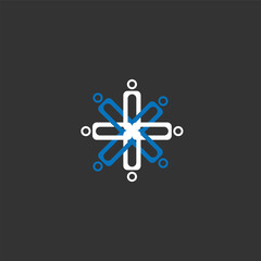 logo box diagrams and cool and dynamic aesthetic illustrations