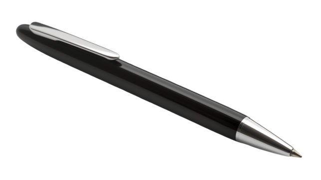 IntelliInk: Cutting-Edge Smart Pen for Digital Note-Taking and Creative Expression isolated on white, transparent background, hand-edited generative AI