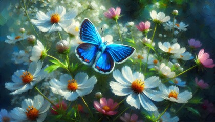 butterfly in the garden on a flower