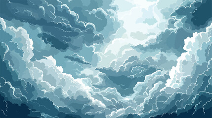 Heavy storm clouds. Beautiful environment with heavy - obrazy, fototapety, plakaty