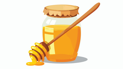 Honey Vector Icon flat vector isolated on white background