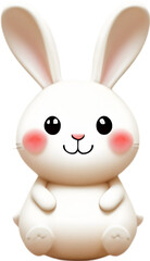Close-up of a cute cartoon Rabbit Icon.
