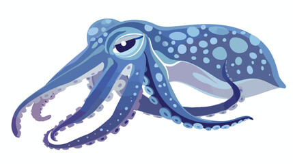 Icon Cuttlefish. suitable for seafood symbol. blue eye