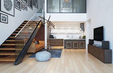 modern home interior. - 773270813