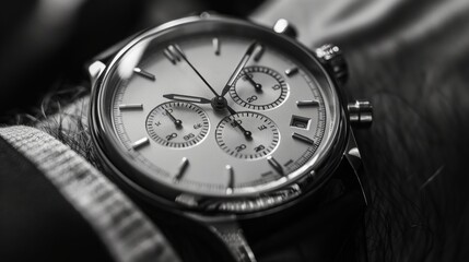 close up of hand watch