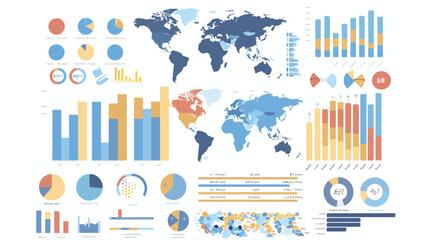 Fototapeta na wymiar Infographic Templates for Business Vector Illustratio