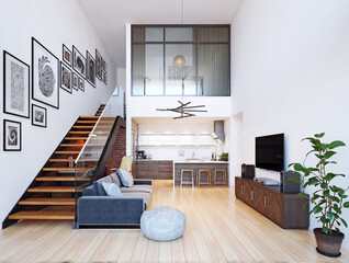 modern home interior. - 773272050