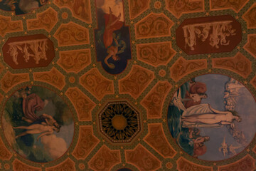 Ceiling art at the Palmer House