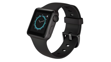 Obraz premium Fitness Tracker Smart Watch PNG: Wearable Health Monitor Isolated on White | Transparent Background | Hand Edited Generative AI