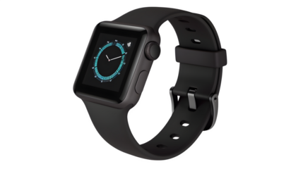 Fitness Tracker Smart Watch PNG: Wearable Health Monitor Isolated on White | Transparent Background | Hand Edited Generative AI