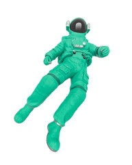 astronaut in float back pose