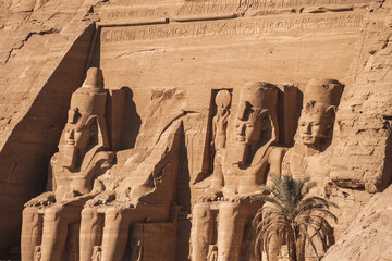 Abu Simbel Temple, Egypt - obrazy, fototapety, plakaty