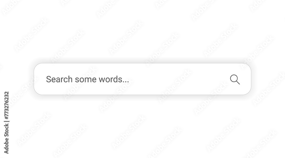 Poster Search Bar with suggestions for UI UX design and web site. Search Address and navigation bar icon. Collection of search form templates for websites. Search engine web browser window template.