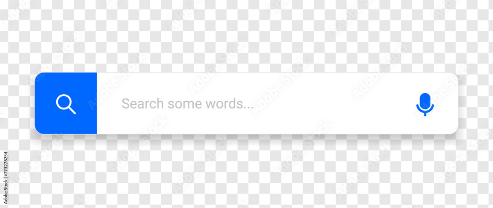 Aufkleber Search Bar with suggestions for UI UX design and web site. Search Address and navigation bar icon. Collection of search form templates for websites. Search engine web browser window template.