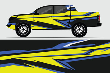 Abstract background racing car wrap graphics for vinyl car wraps and stickers, trucks