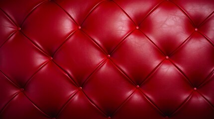 Red leather texture with buttons.