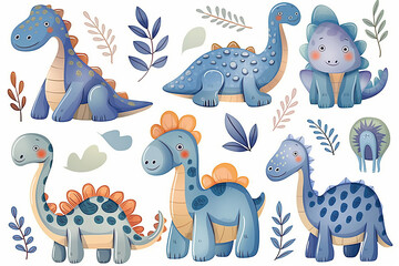 pattern with dinosaurus
