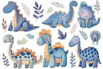 Papier Peint photo Dinosaures pattern with dinosaurus